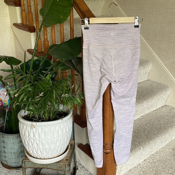 Lululemon Wunder Under Light Gray Purple High-Waisted Leggings - Picture 4 of 11